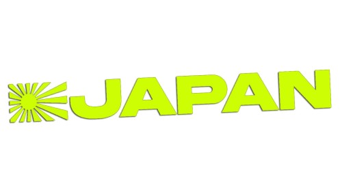 Naklejka na auto JAPAN Rising Sun - styl JDM dla Honda Toyota Nissan - neon