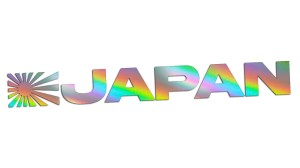 Naklejka RISING SUN JAPAN - JAPONIA - holograficzna