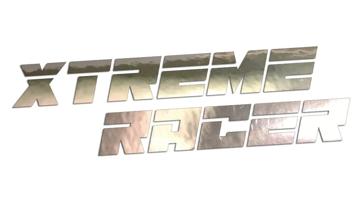 Naklejka na auto Xtreme Racer - sportowy tuning wyścigowy - chrom