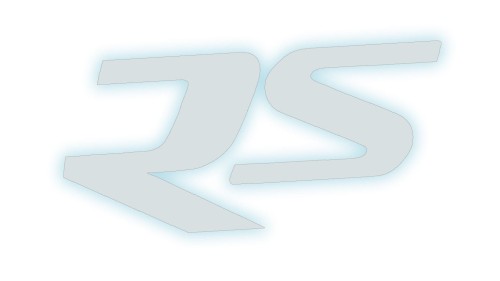 naklejka rs na auto lub motocykl odblaskowa