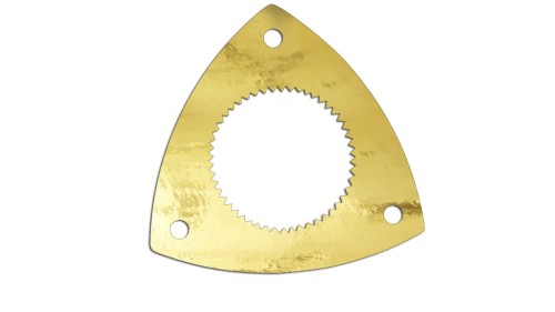 Naklejka na auto Rotor silnika Wankla - symbol Mazda RX-7 RX-8 - złoty chrom