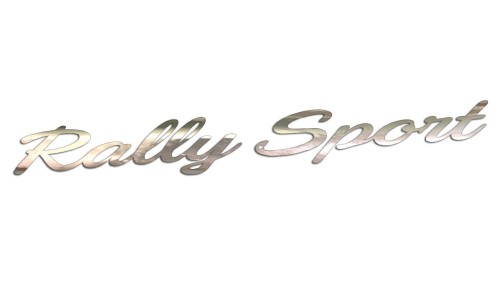 Naklejka Rally Sport - styl rajdowy wyścigowy - chrom