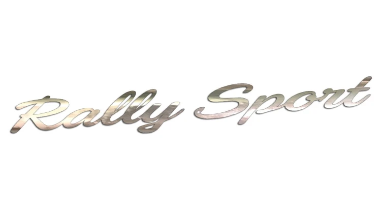 Naklejka Rally Sport - styl rajdowy wyścigowy - chrom