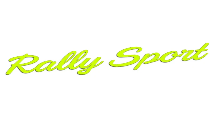Naklejka Rally Sport - styl rajdowy wyścigowy - neon