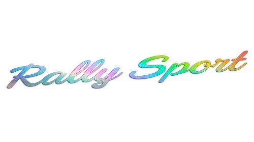 Naklejka Rally Sport - styl rajdowy wyścigowy - holograficzna