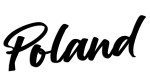 Naklejka POLAND - NAPIS - kolory - połysk/mat