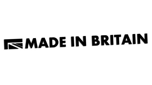 Naklejka MADE IN BRITAIN - pasuje do Land Rover Jaguar Mini Triumph - czarna