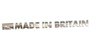 Naklejka MADE IN BRITAIN - pasuje do Land Rover Jaguar Mini Triumph - chrom