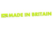 Naklejka MADE IN BRITAIN - pasuje do Land Rover Jaguar Mini Triumph - neonowa