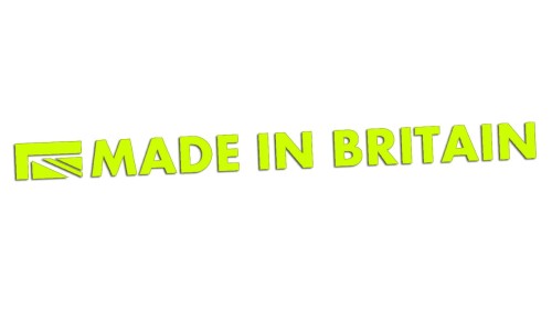 Naklejka MADE IN BRITAIN - pasuje do Land Rover Jaguar Mini Triumph - neonowa