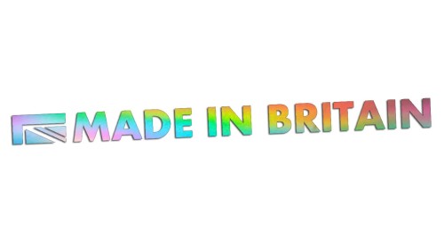 Naklejka MADE IN BRITAIN - pasuje do Land Rover Jaguar Mini Triumph - holograficzna