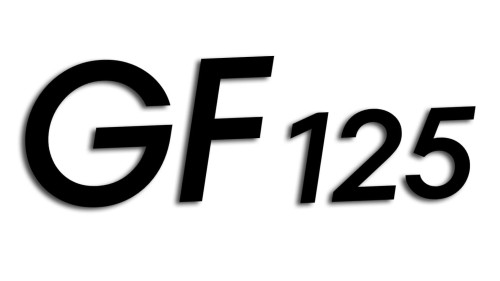 naklejka gf125 na skuter lub motor czarna