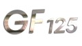 naklejka gf125 na skuter lub motor chrom