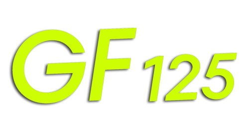 naklejka gf125 na skuter lub motor neonowa