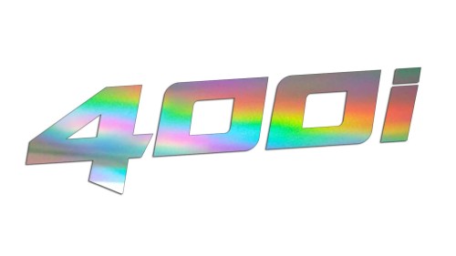 naklejka 400i na skuter lub motor holograficzna