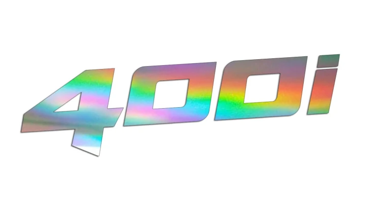 naklejka 400i na skuter lub motor holograficzna