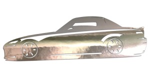 Naklejka HONDA S2000 bok - kolory - chrom