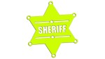 Naklejka GWIAZDA SZERYFA - SHERIFF - kolory neonowe
