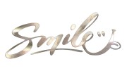 Naklejka Smile kaligrafia - pozytywny napis chrom