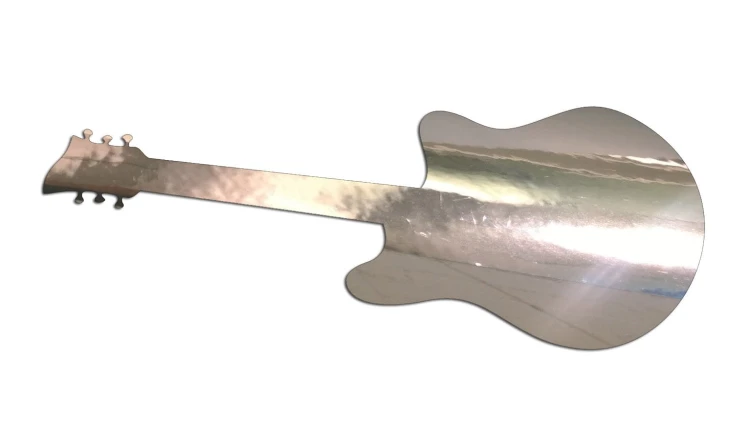 Naklejka gitara elektryczna - styl rockowy chrom