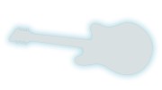 Naklejka gitara elektryczna - styl rockowy odblaskowa