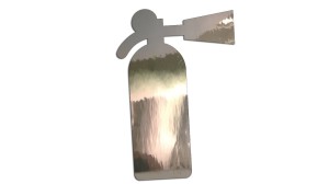 Naklejka GAŚNICA - kolory - chrom