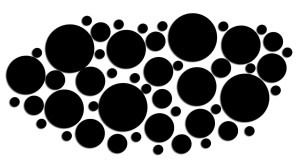 Naklejki KÓŁKA KROPKI GROCHY 50 SZTUK różne rozmiary - kolory - połysk/mat