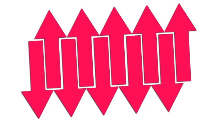 Zestaw 10x Naklejka Strzałka - oznakowanie Magazynowe i Biurowe różowy neon