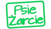 Naklejka PSIE ŻARCIE - Etykieta na Pojemnik z Karmą zielony neon