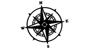 RÓŻA WIATRÓW - KOMPASOWA #6 - kolory - połysk/mat