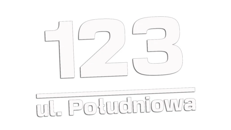 Naklejka PERSONALIZOWANA Adresowa - Numer Domu / Ulica biała