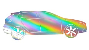 VOLVO V40 II BOK - holograficzna