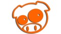 Naklejka SUBARU PIG - Klasyczna Świnka Subaru - Rajdowa JDM pomarańczowy neon