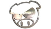 Naklejka SUBARU PIG - Zła Świnka - Rajdowa JDM chrom