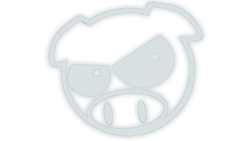 Naklejka SUBARU PIG - Zła Świnka - Rajdowa JDM odblaskowa