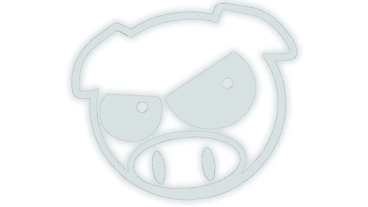 Naklejka SUBARU PIG - Zła Świnka - Rajdowa JDM odblaskowa