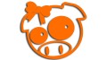 naklejka subaru pig girl pomaranczowa.jpg