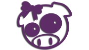 naklejka subaru pig girl fioletowa.jpg