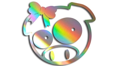 naklejka subaru pig girl holograficzna.jpg