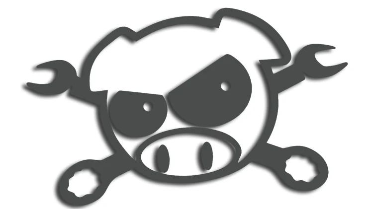 naklejka subaru pig klucze grafitowa.jpg