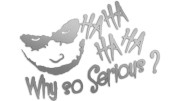 Naklejka JOKER - Why So Serious - HAHAHA - Na Auto - srebrna