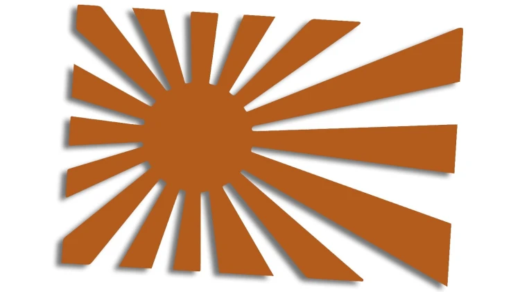 naklejka flaga japonia brazowa.jpg