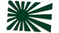 naklejka flaga japonia ciemny zielony.jpg