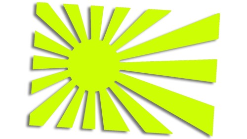 naklejka flaga japonia zolta neon.jpg