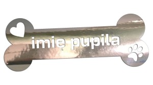 IMIĘ PUPILA - KOŚĆ ŁAPKA SERCE PIES - kolory - chrom