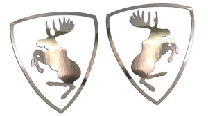 ŁOŚ BEZ TŁA do Saab Scania Volvo - kolory - chrom