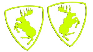 ŁOŚ BEZ TŁA do Saab Scania Volvo - kolory neonowe