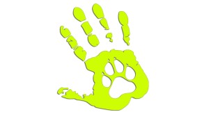 DŁOŃ I ŁAPA ŁAPKA - WOLFDOG - PIES - kolory neonowe