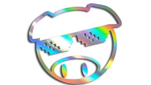 naklejka subaru pig thug life holograficzna.jpg
