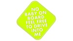 NO BABY ON BOARD - kolory neonowe